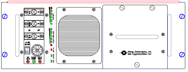 <br />ETI0001-1250 Rugged MilSpec UPS Front View