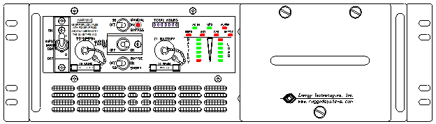 P/N: <br />ETI0001-2227AB Rugged MilSpec UPS Standard Front Panel Layout 