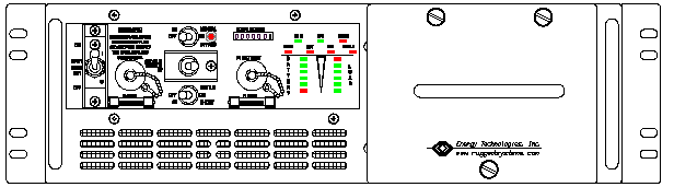 P/N: <br />ETI0001-2227 Rugged MilSpec UPS Front Panel Layout