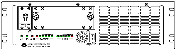 <br />ETI0001-2240 Rugged UPS Front View
